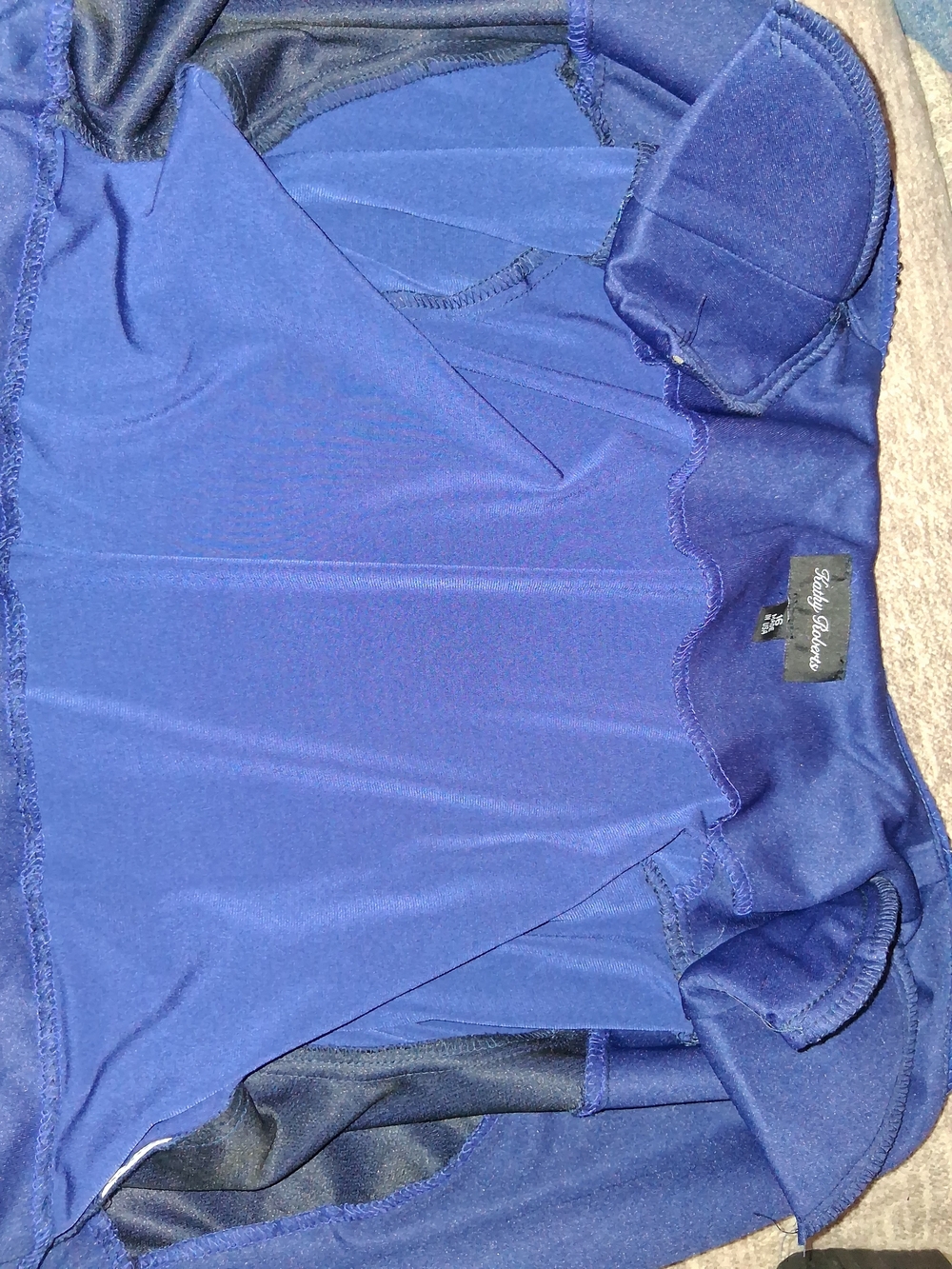 Vintage Y2K Kathy Roberts R&M Richards Royal Blue 2pc Dress & Jacket Set Size 16 - Picture 16 of 16